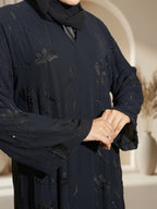 Crystal Double Chiffon Abaya